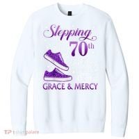 Stepping Into My 70th Birthday With God'S Grace & Mercy Girl V.I.T. Fleece Crew Sweatshirt thumb 0