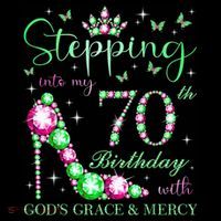 Stepping Into My 70th Birthday With God'S Grace & Mercy Coffee Mug thumb 5