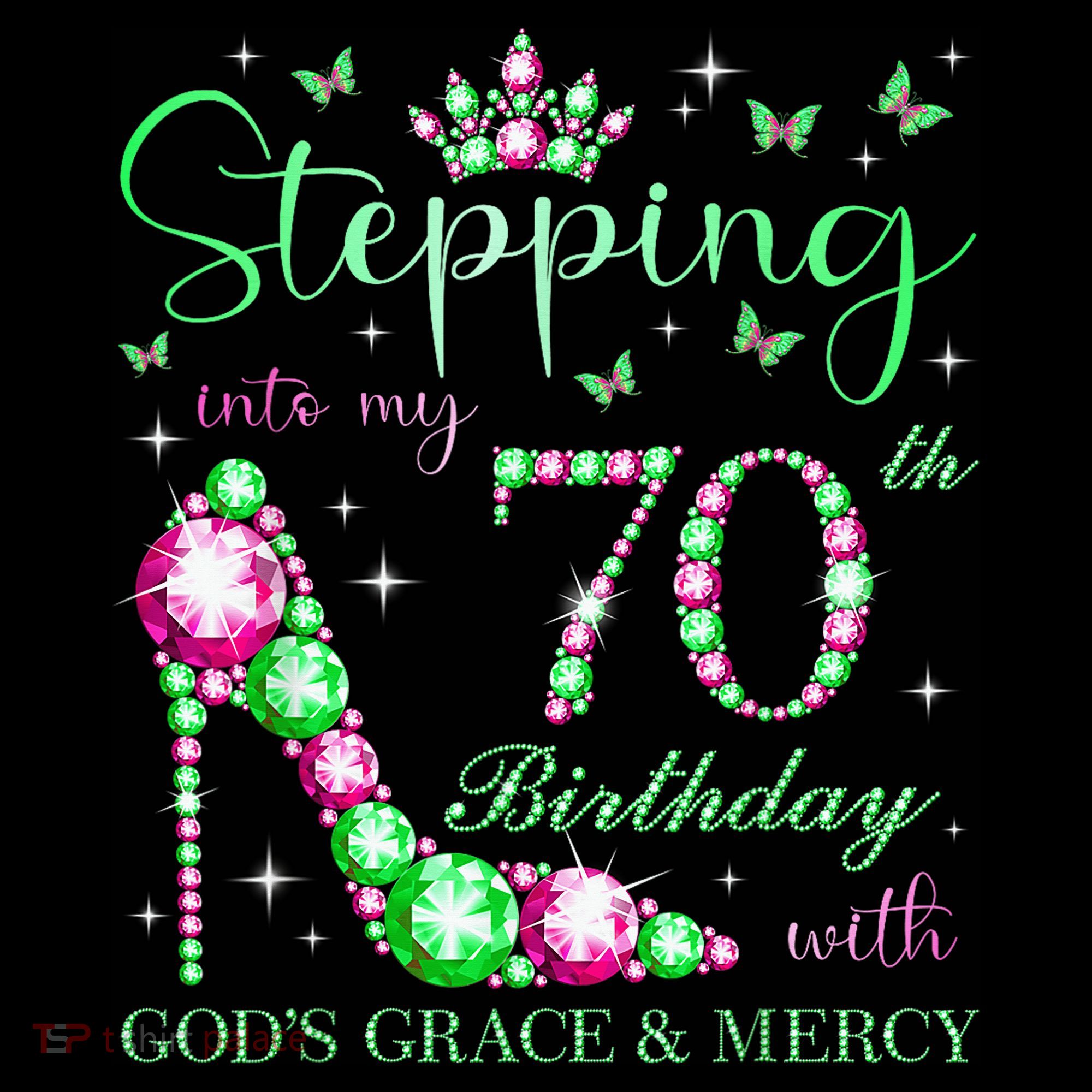 Stepping Into My 70th Birthday With God'S Grace & Mercy Coffee Mug