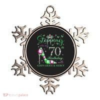 Stepping Into My 70th Birthday With God'S Grace & Mercy Ornament thumb 0