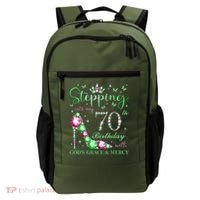 Stepping Into My 70th Birthday With God'S Grace & Mercy Backpack thumb 0