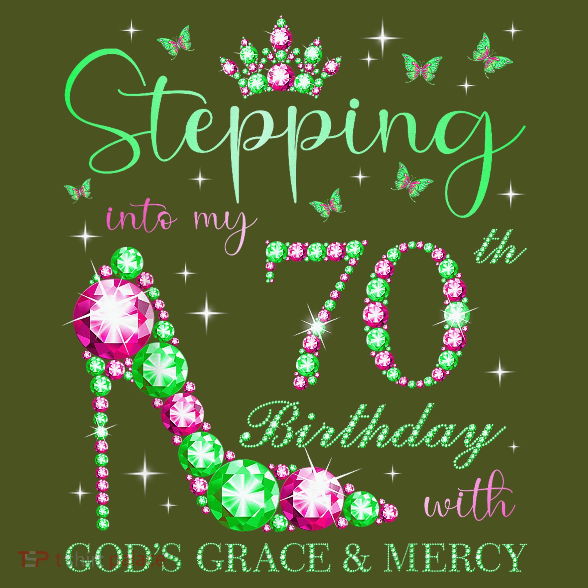 Stepping Into My 70th Birthday With God'S Grace & Mercy Backpack