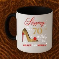 Stepping Into My 70th Birthday With God'S Grace And Mercy  Coffee Mug thumb 2