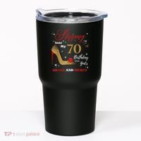 Stepping Into My 70th Birthday With God'S Grace And Mercy  Tumbler thumb 0