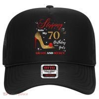 Stepping Into My 70th Birthday With God'S Grace And Mercy  Hat thumb 0