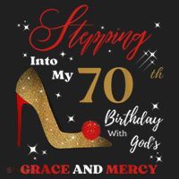 Stepping Into My 70th Birthday With God'S Grace And Mercy  Hat thumb 2