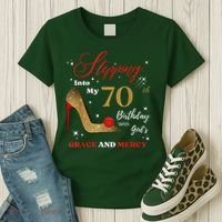 Stepping Into My 70th Birthday With God'S Grace And Mercy  Women's T-Shirt thumb 3