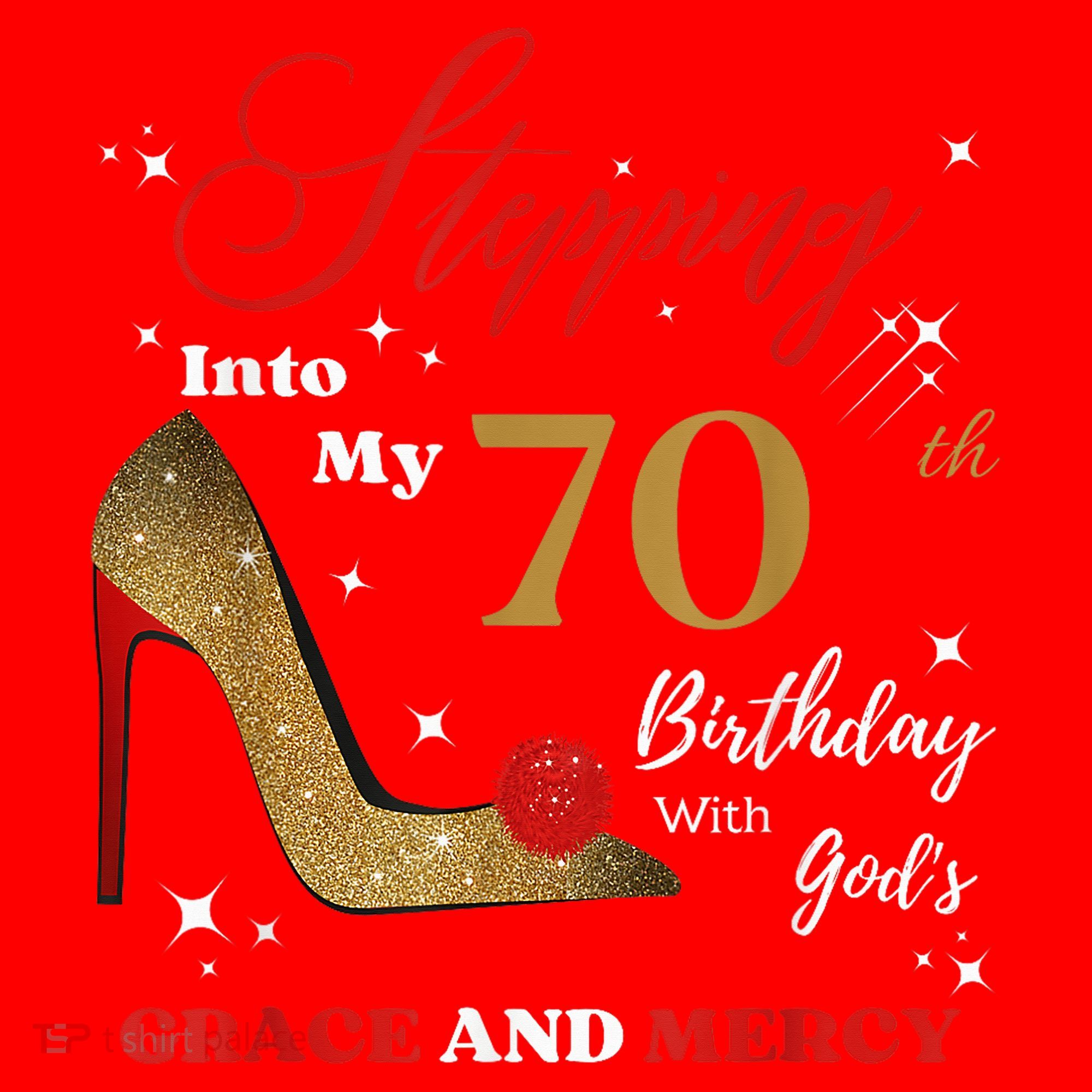 Stepping Into My 70th Birthday With God'S Grace And Mercy  Santa Hat