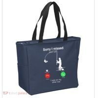 Sorry I Missed Your Call Was On Other Line Fishing Tote Bag thumb 2