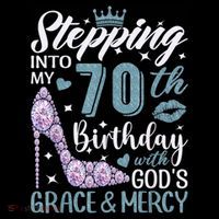 Stepping Into My 70th Birthday With Gods Grace And Mercy Coffee Mug thumb 5