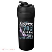 Stepping Into My 70th Birthday With Gods Grace And Mercy 24oz Duet Stainless Steel Tumbler thumb 3