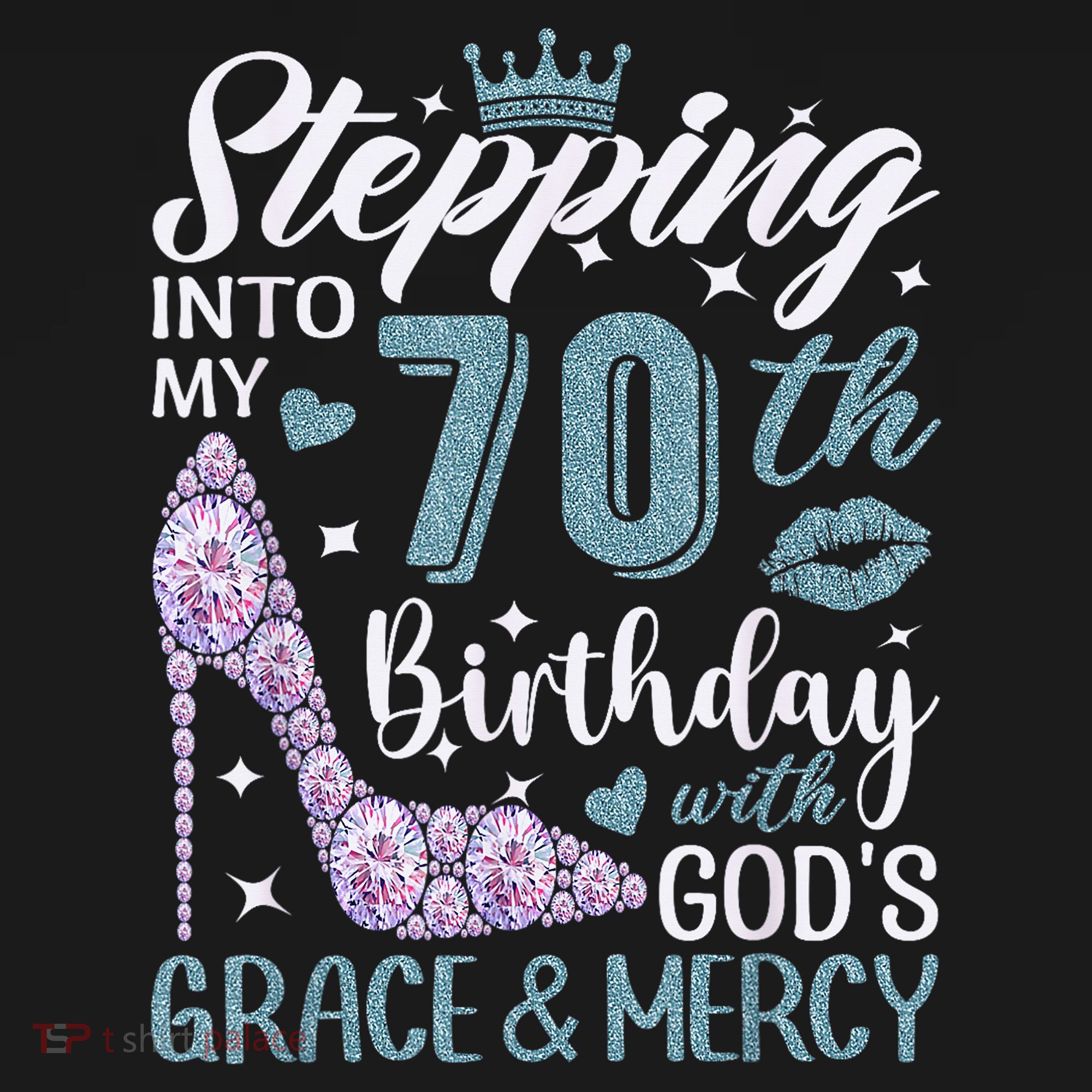 Stepping Into My 70th Birthday With Gods Grace And Mercy Ornament