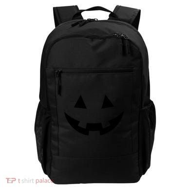 Simple Pumpkin Big Face Backpack