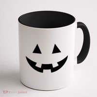 Simple Pumpkin Big Face Coffee Mug thumb 1
