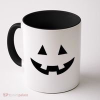 Simple Pumpkin Big Face Coffee Mug thumb 0