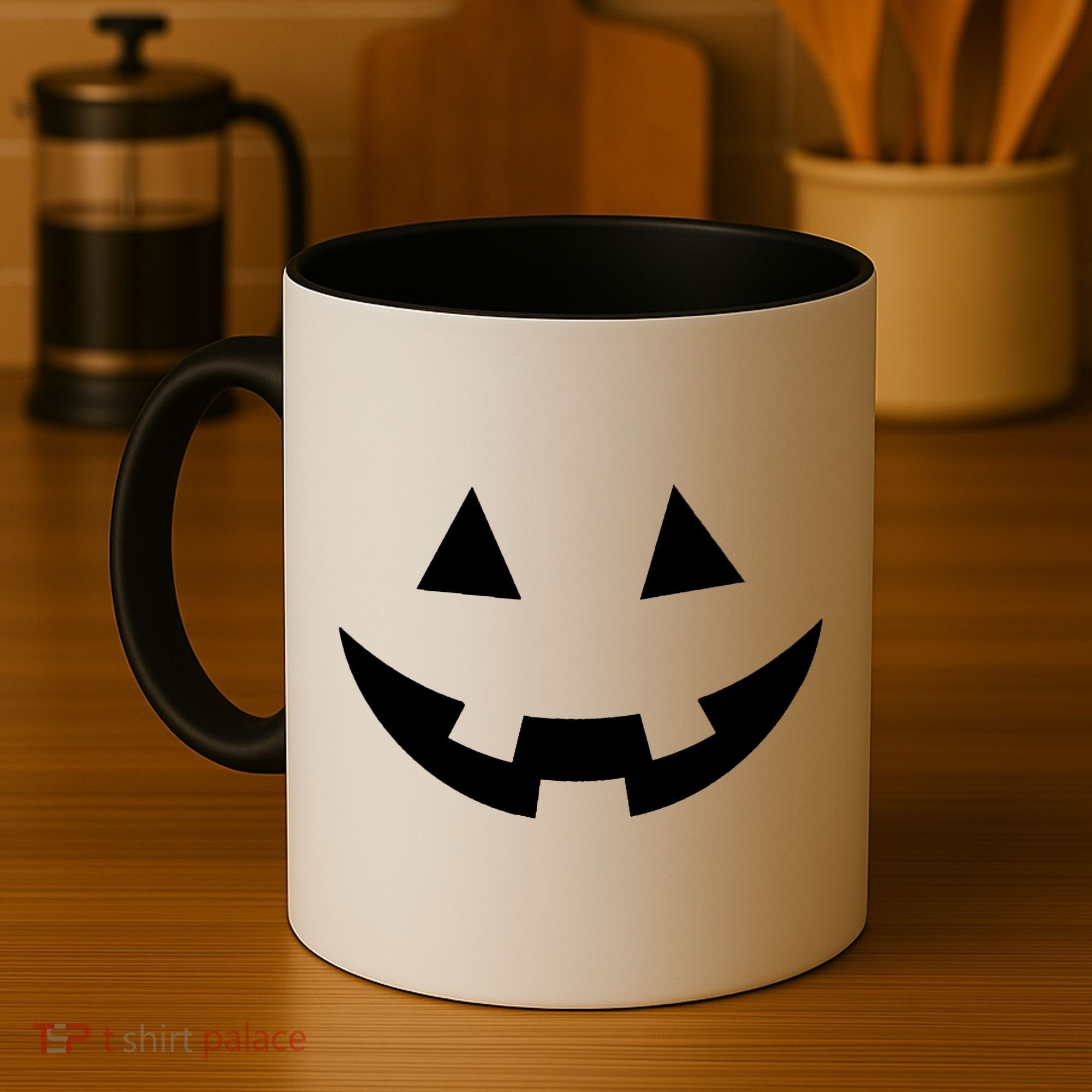 Simple Pumpkin Big Face Coffee Mug