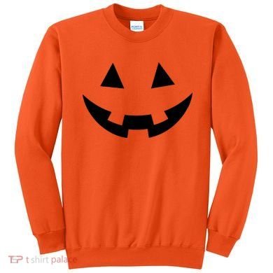 Simple Pumpkin Big Face Sweatshirt