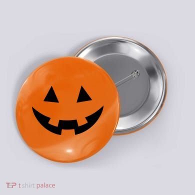Simple Pumpkin Big Face Button
