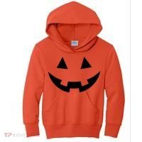Simple Pumpkin Big Face Kids Hoodie thumb 0