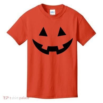 Simple Pumpkin Big Face Kids T-Shirt