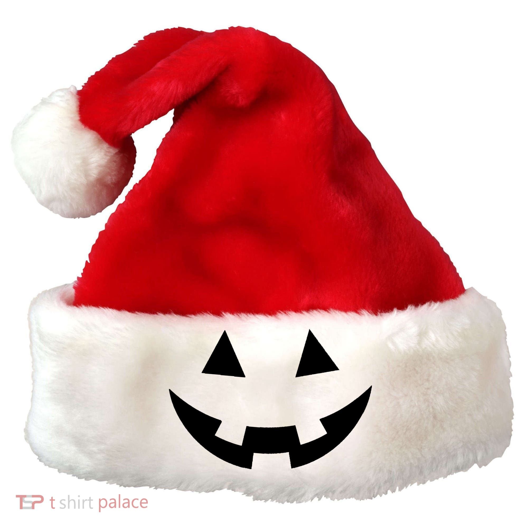 Simple Pumpkin Big Face Santa Hat