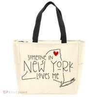 Someone In New York Loves Me Tote Bag thumb 0