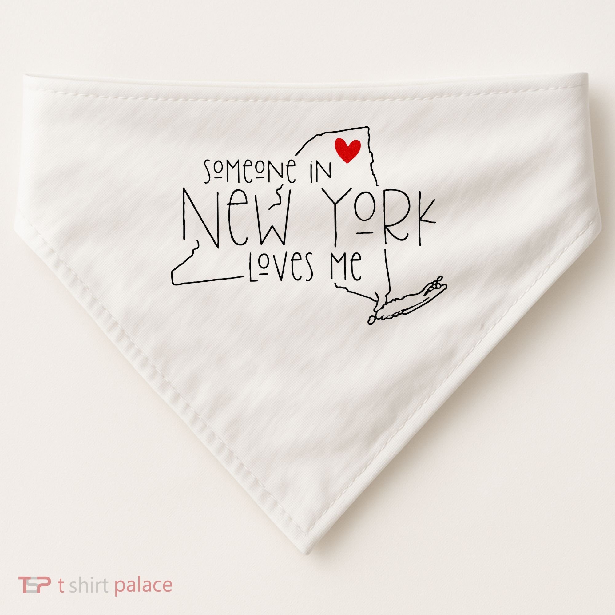 Someone In New York Loves Me USA-Made Doggie Bandana