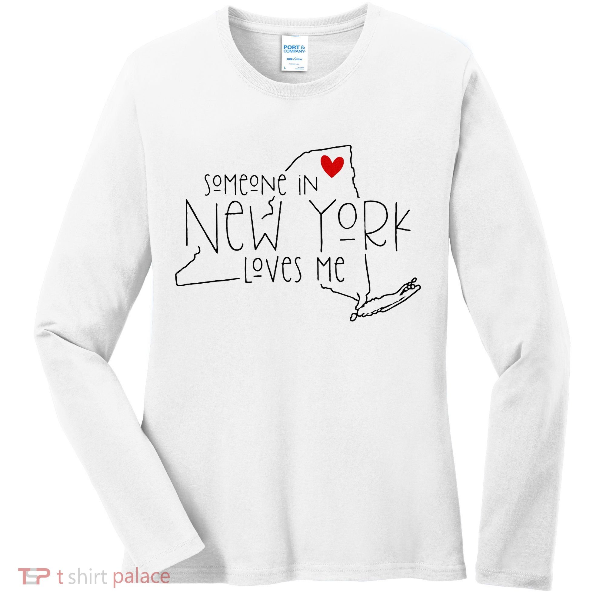 Someone In New York Loves Me Women's Long Sleeve Shirt