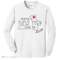 Someone In New York Loves Me Kids Long Sleeve Shirt thumb 0