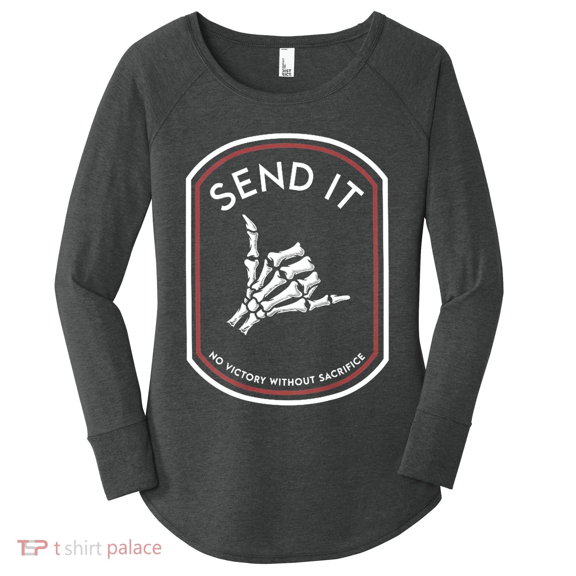 Send It No Victory Without Sacrifice Women's Perfect Tri Tunic Long Sleeve Shirt