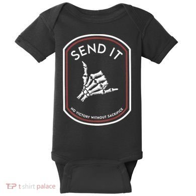 Send It No Victory Without Sacrifice Baby Bodysuit