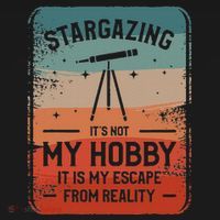Stargazing ItS Not My Hobby It Is My Escape From Reality Baby Bodysuit thumb 2
