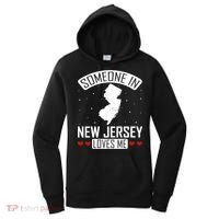 Someone In New Jersey Loves Me Nj State Souvenir Gift Women's Hoodie thumb 0