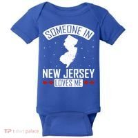 Someone In New Jersey Loves Me Nj State Souvenir Gift Baby Bodysuit thumb 0