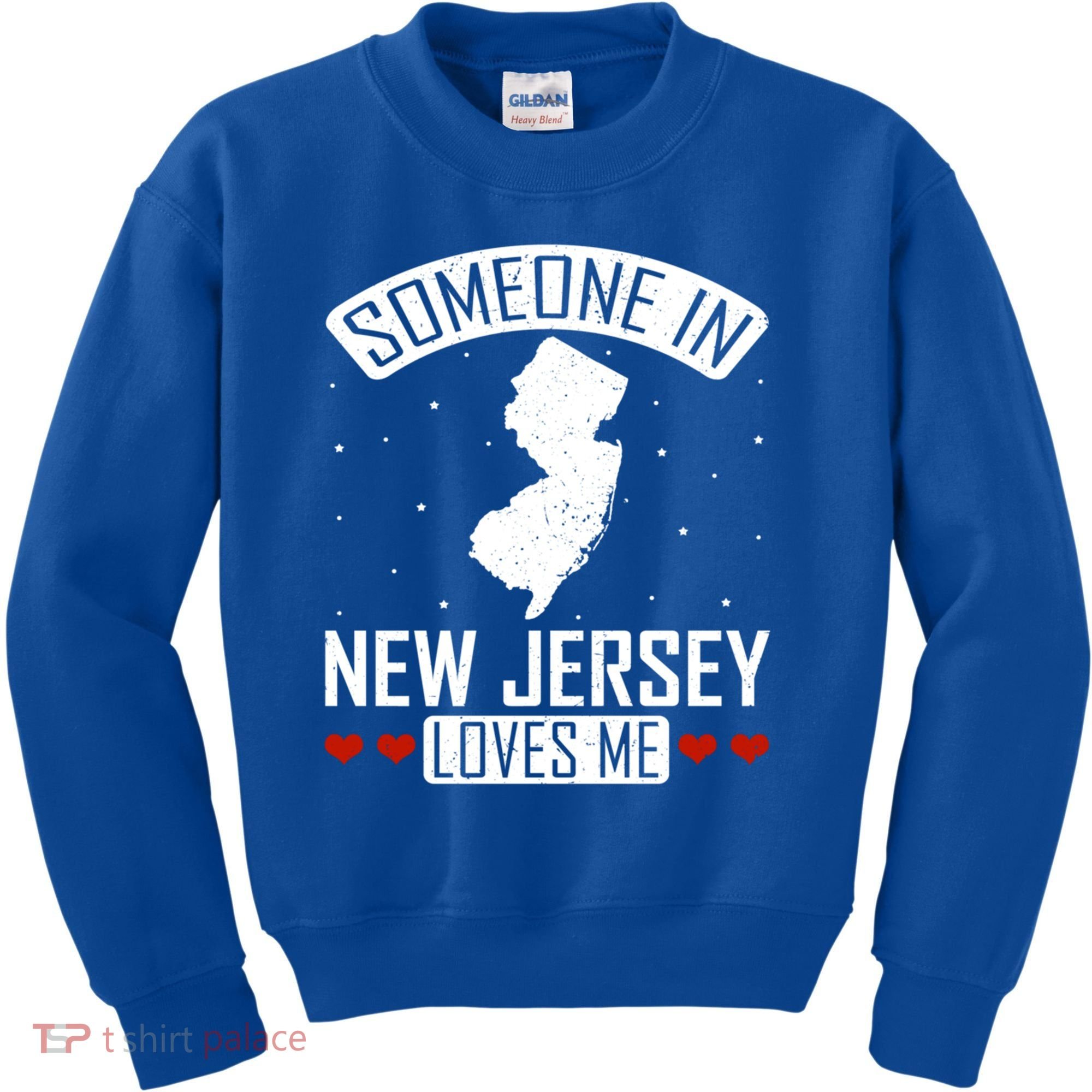 Someone In New Jersey Loves Me Nj State Souvenir Gift Kids Sweatshirt