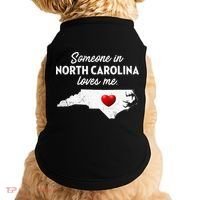 Someone In North Carolina Loves Me North Carolina Doggie Tank thumb 0