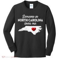 Someone In North Carolina Loves Me North Carolina Kids Long Sleeve Shirt thumb 0