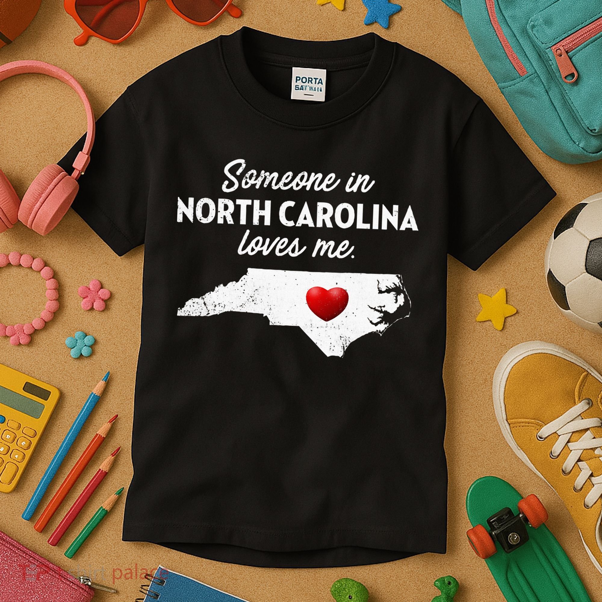 Someone In North Carolina Loves Me North Carolina Kids T-Shirt