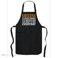 Success Is Never Owned It's Rented And Rent Is Due Everyday Apron thumb 0