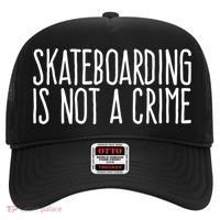 Skateboarding Is Not A Crime Skating Extreme Sport Cool Gift Hat thumb 0