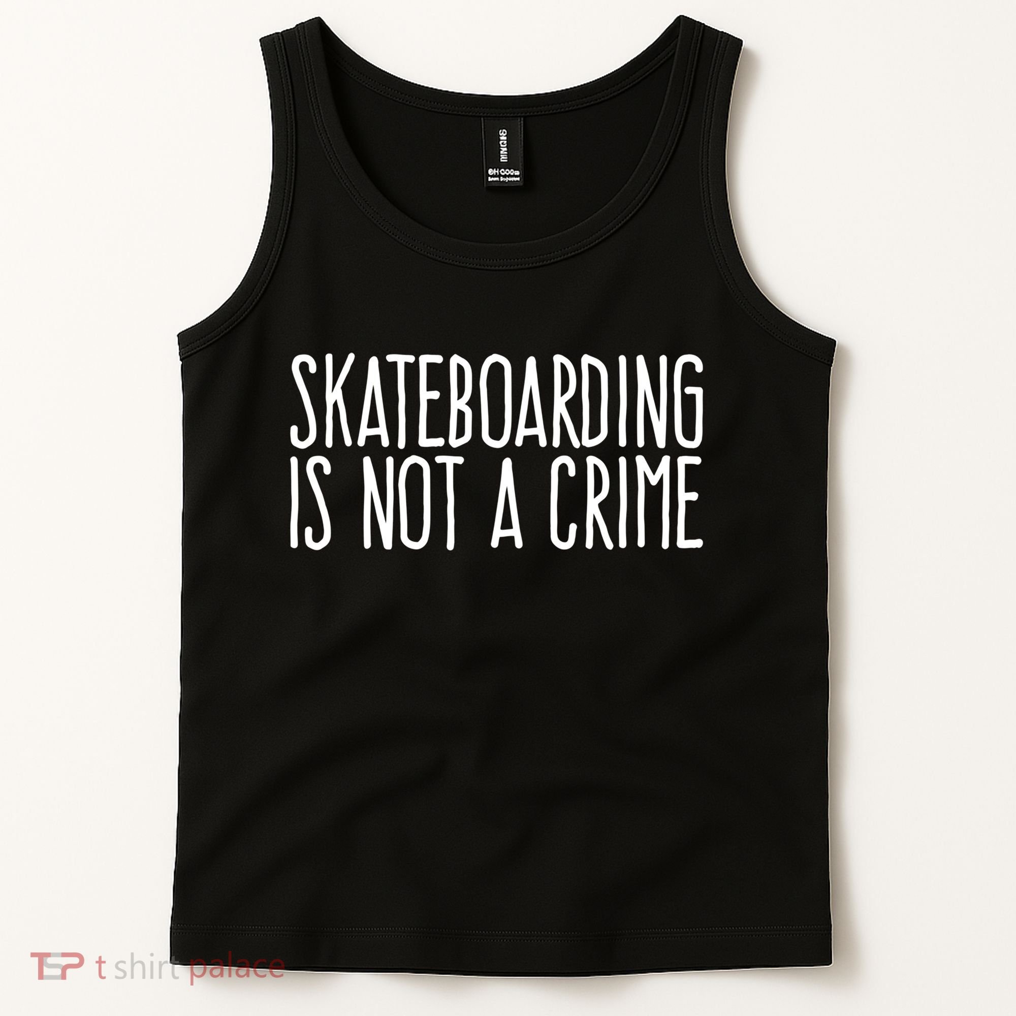 Skateboarding Is Not A Crime Skating Extreme Sport Cool Gift Tank Top