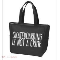 Skateboarding Is Not A Crime Skating Extreme Sport Cool Gift Tote Bag thumb 3