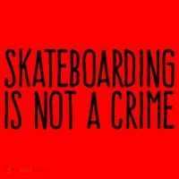 Skateboarding Is Not A Crime Skating Extreme Sport Cool Gift Santa Hat thumb 1