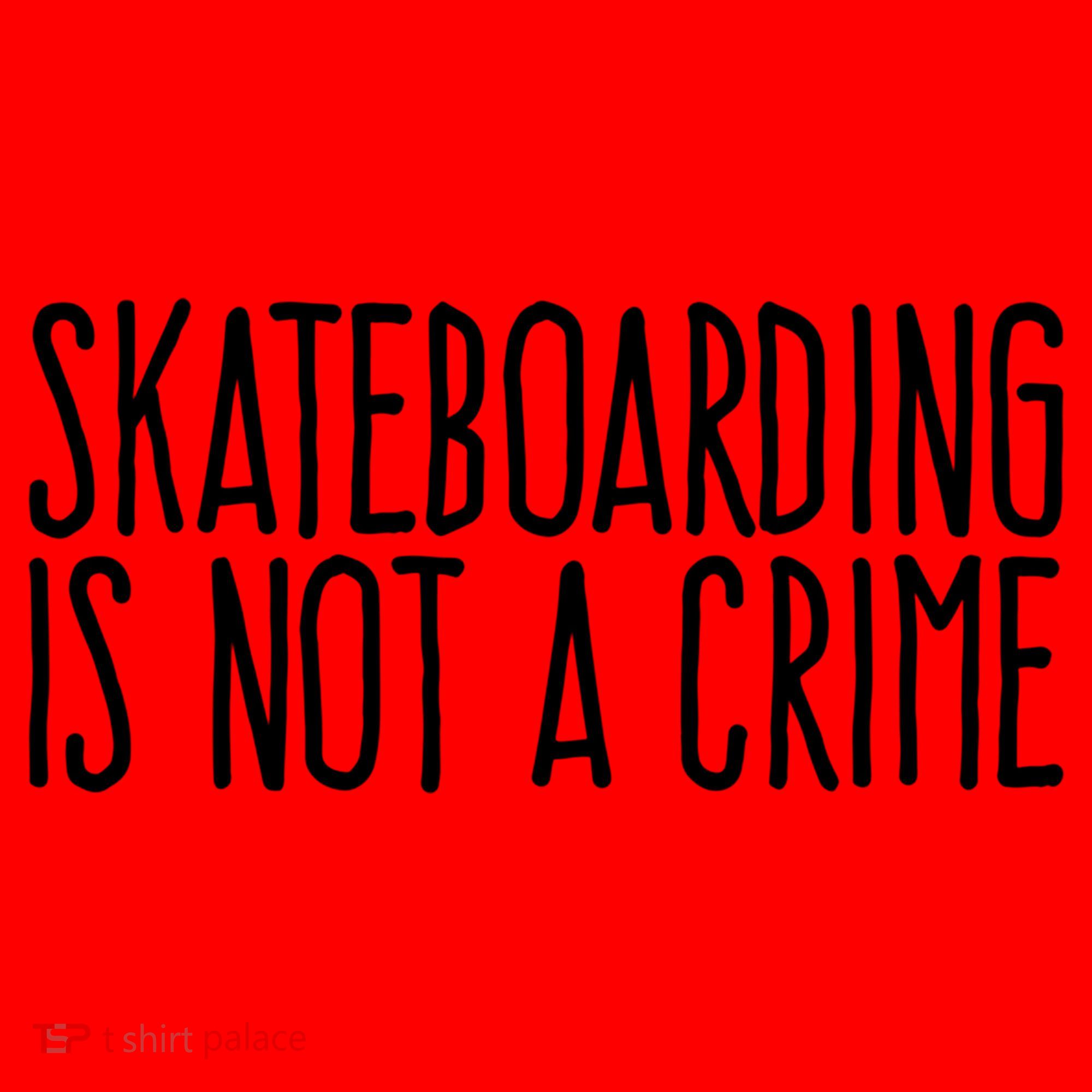 Skateboarding Is Not A Crime Skating Extreme Sport Cool Gift Santa Hat