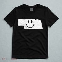 Smiling In NE – Funny Nebraska Happy Face T-Shirt thumb 5