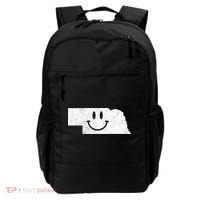 Smiling In NE – Funny Nebraska Happy Face Backpack thumb 0