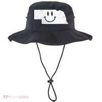 Smiling In NE – Funny Nebraska Happy Face Bucket Hat thumb 0