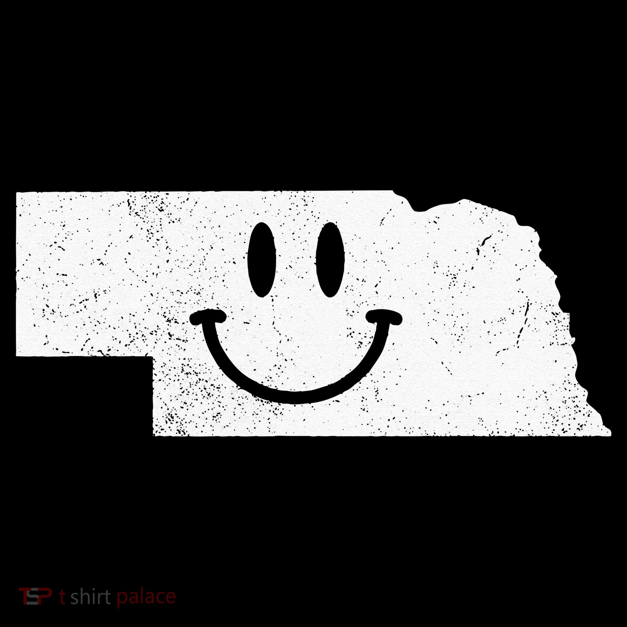 Smiling In NE – Funny Nebraska Happy Face Women's Tank Top