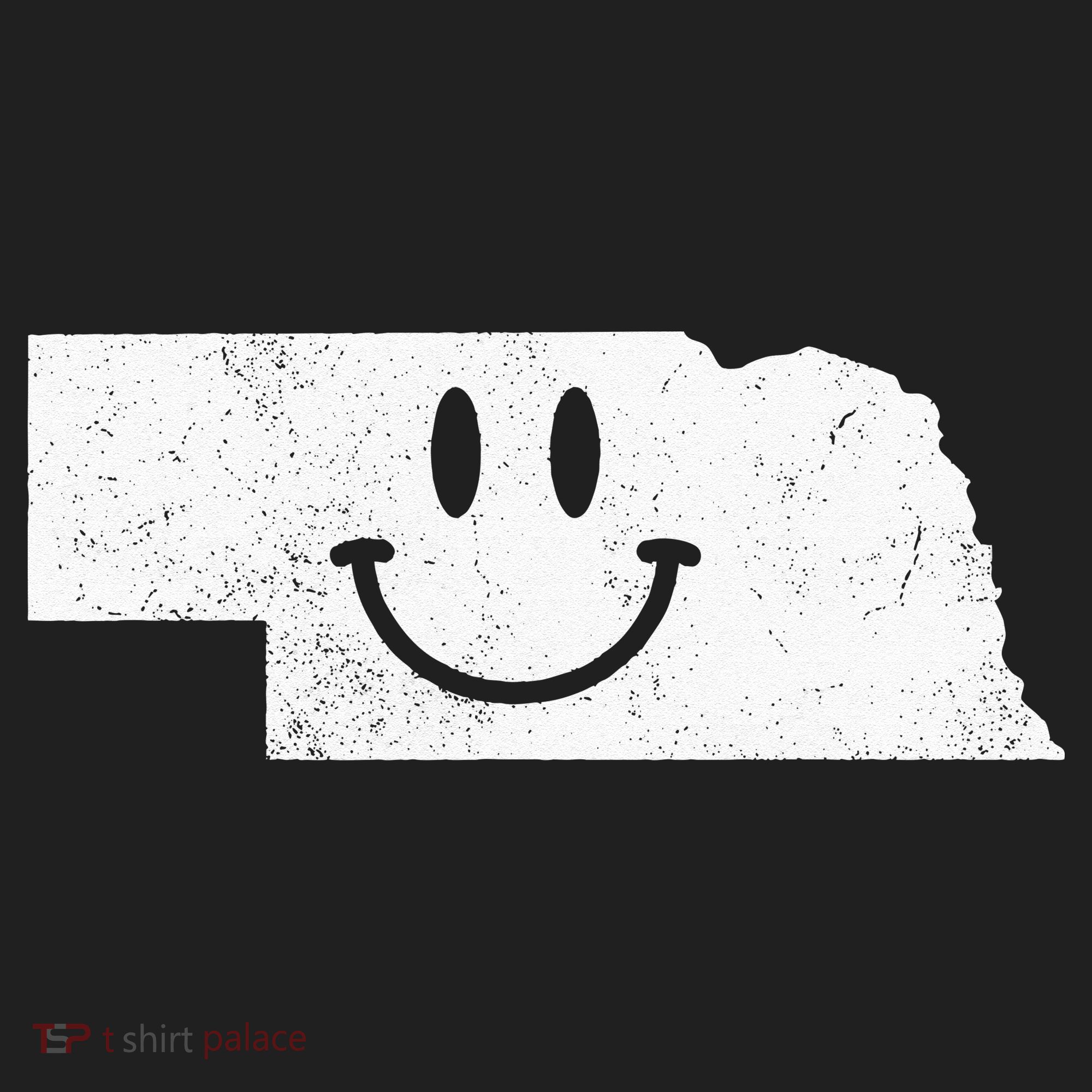 Smiling In NE – Funny Nebraska Happy Face Hat