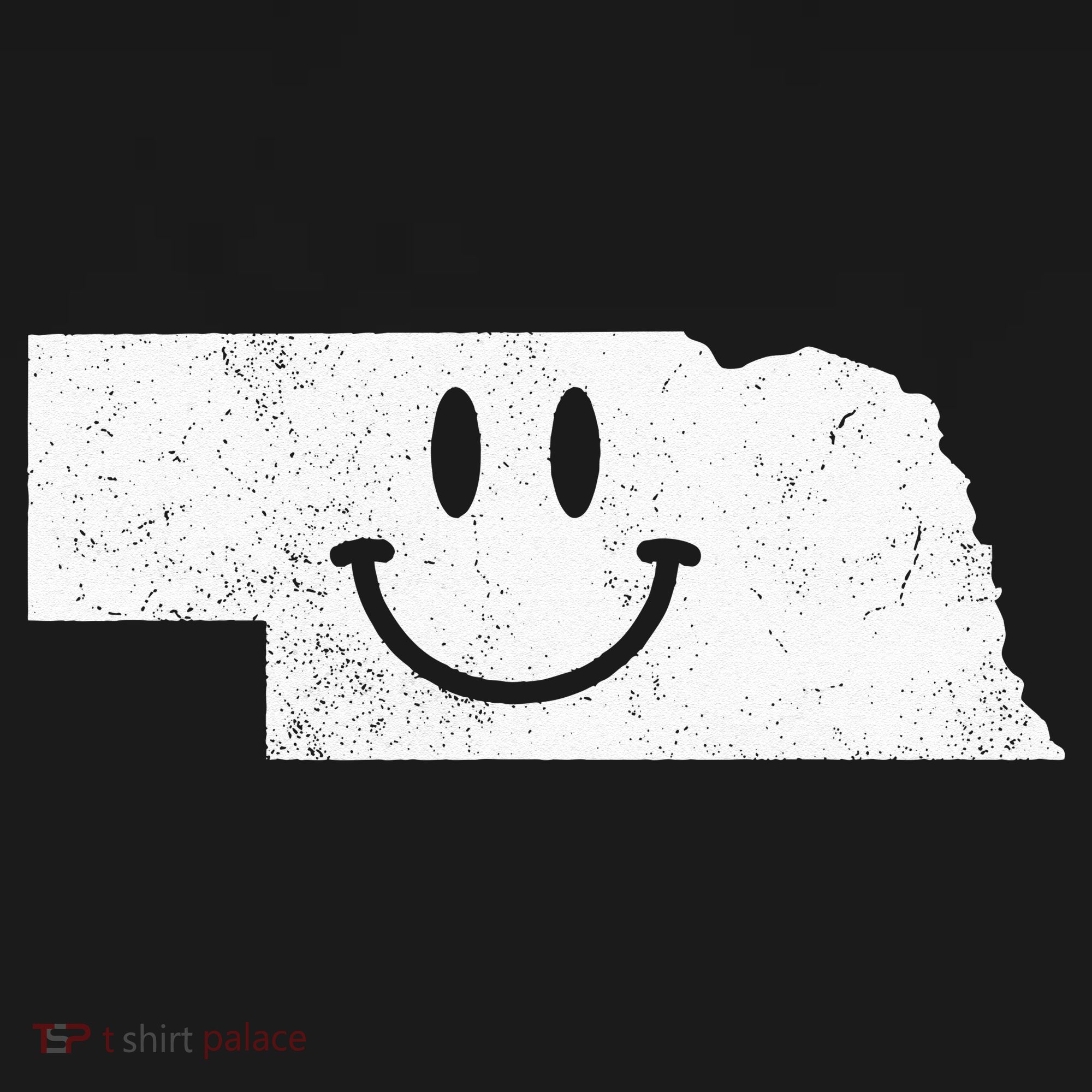Smiling In NE – Funny Nebraska Happy Face Toddler Hoodie